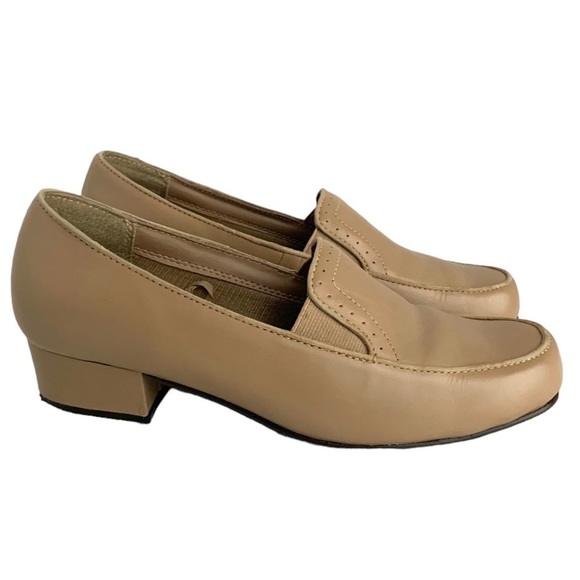 Dr. Scholl's Classic Twin Gore Leather Pump Size 7.5 M Women’s Tan #69831 - Picture 7 of 9